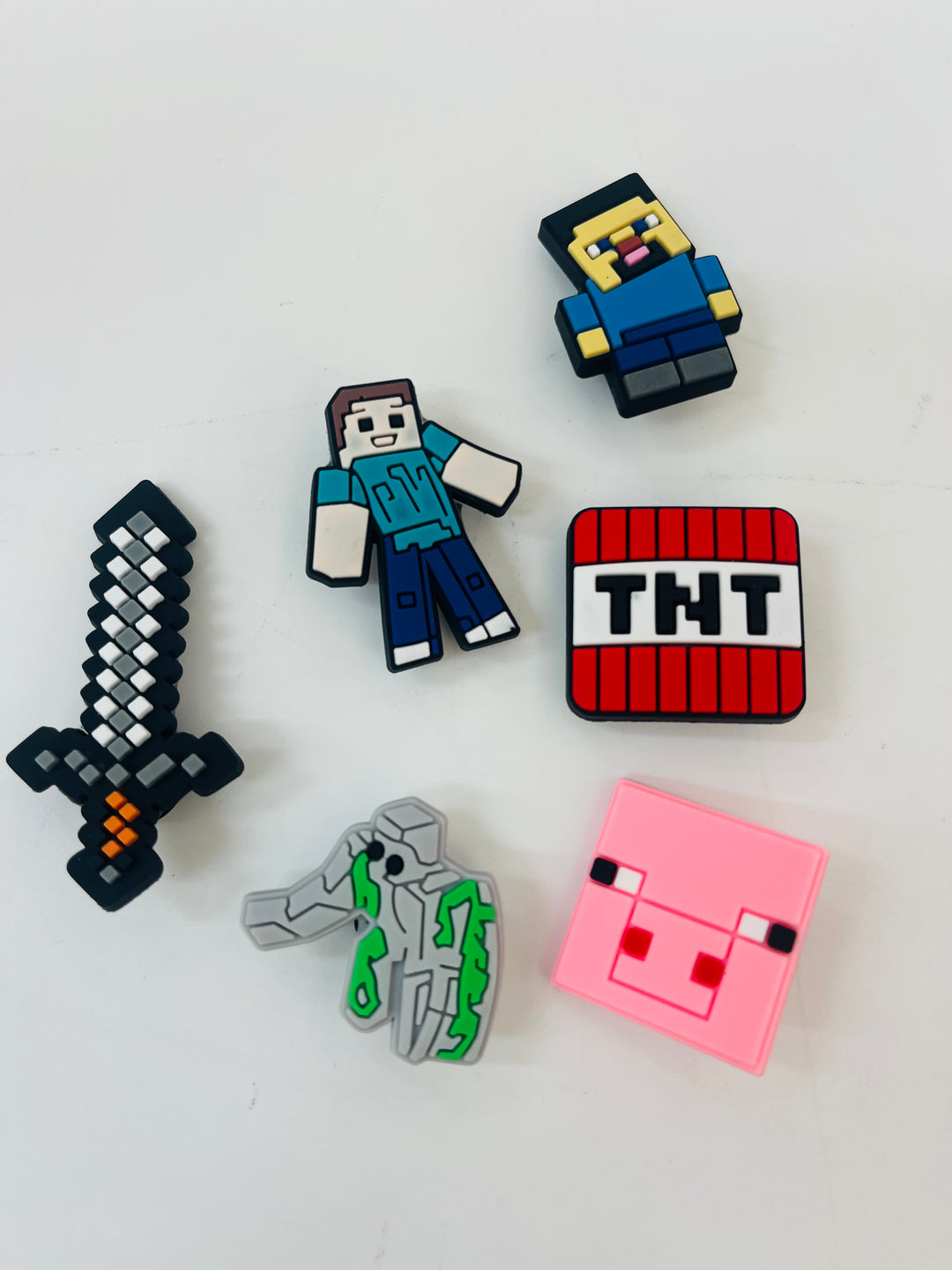 Minecraft shoe Charms 6 pieces