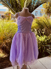 Glitter dress light purple 