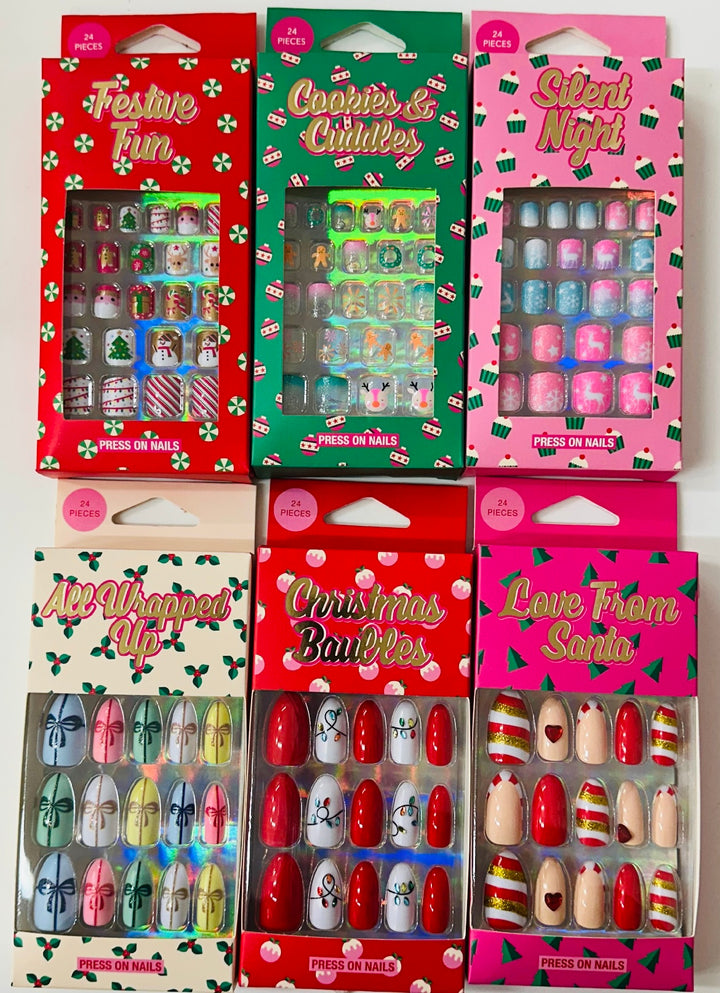 Sparkle All The Way - Christmas Press On Nails