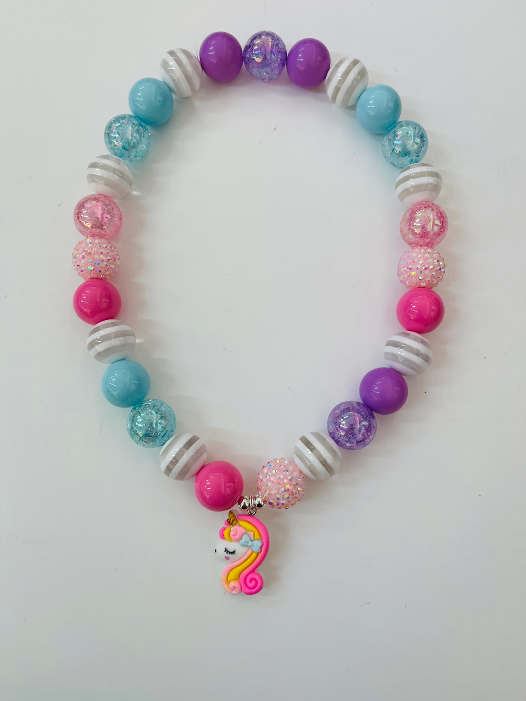 Unicorn necklace bubblegum bella