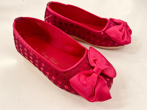 Sparkle Dress Up Shoes Hot Pink Small