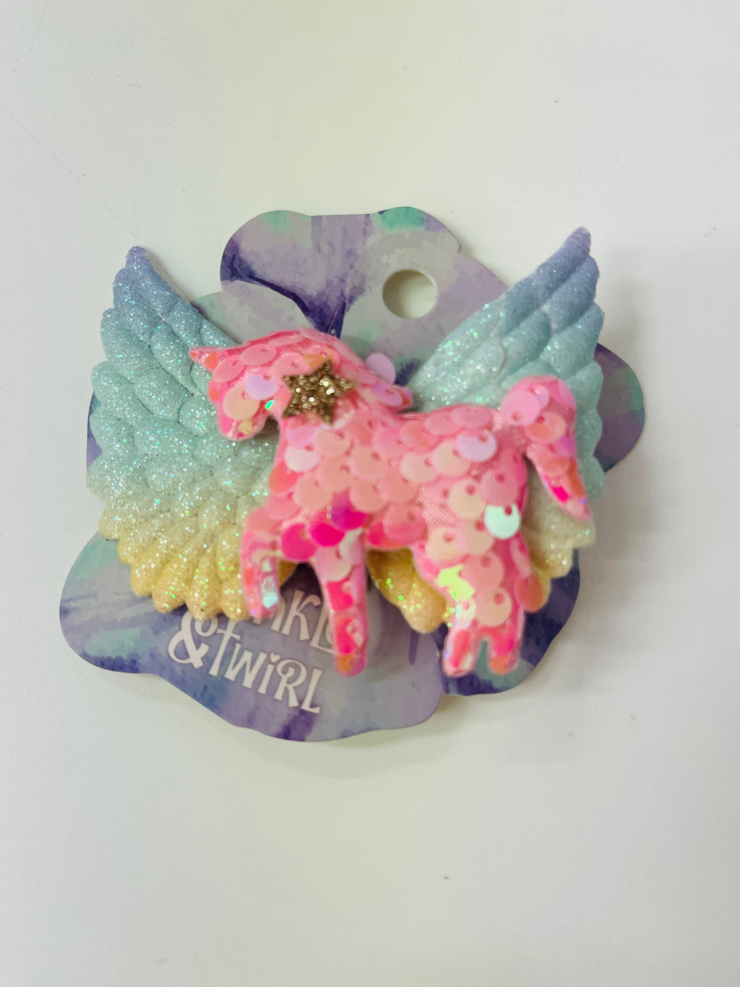 Unicorn hair clip Twinkle and twirl assorted