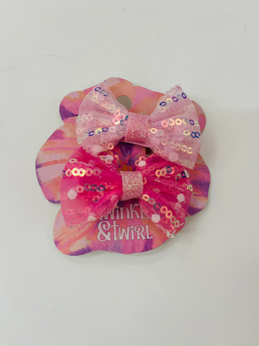 Bow hair clips Twinkle and twirl