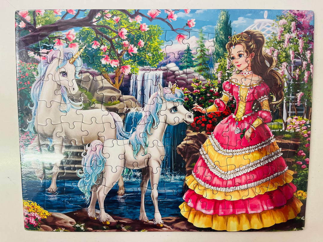 Princess of unicorns tray puzzle 