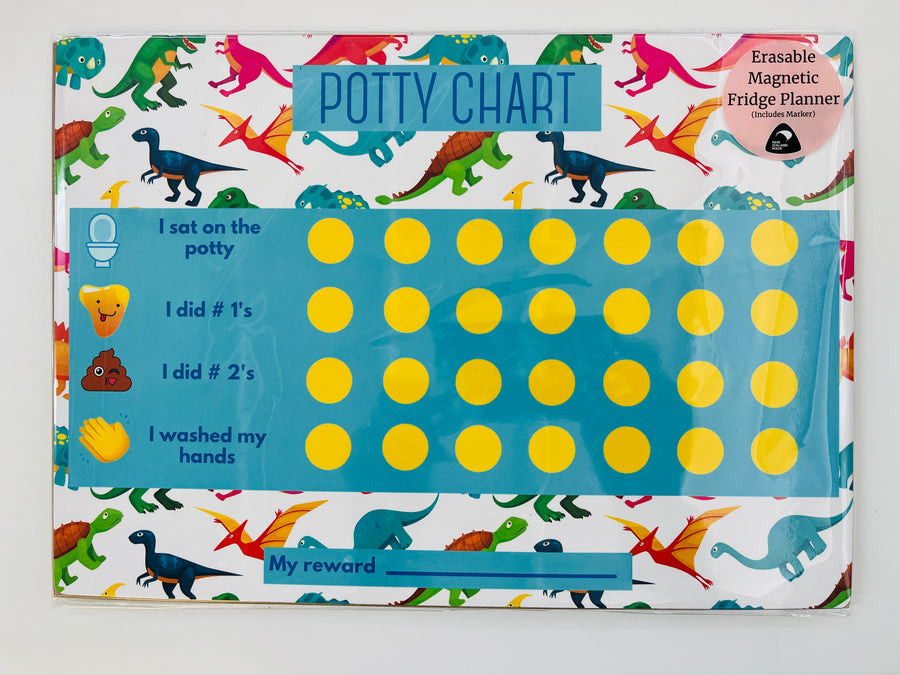 potty reward chart magnetic dino