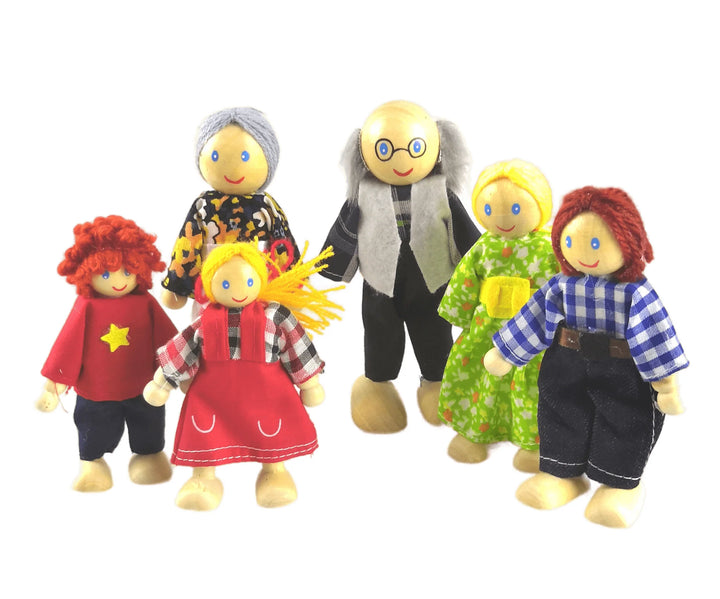 Fun Factory Wooden Doll - Family 6pc