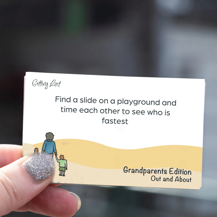 Getting Lost Grandparents Game card