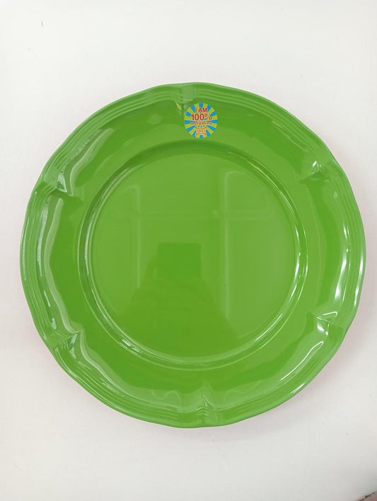 Ginger French Style Plate Green/pink