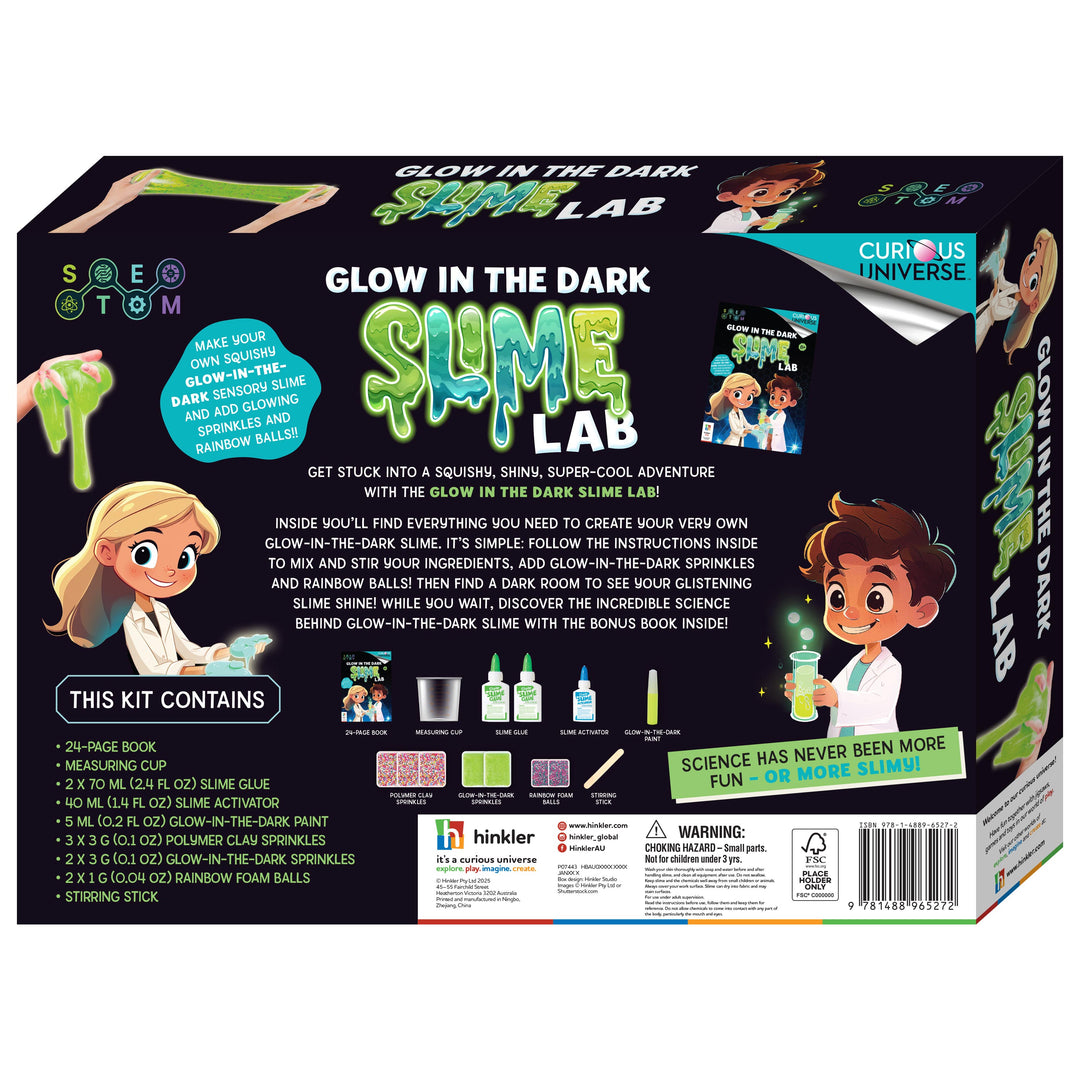 Glow in the Dark Slime Lab