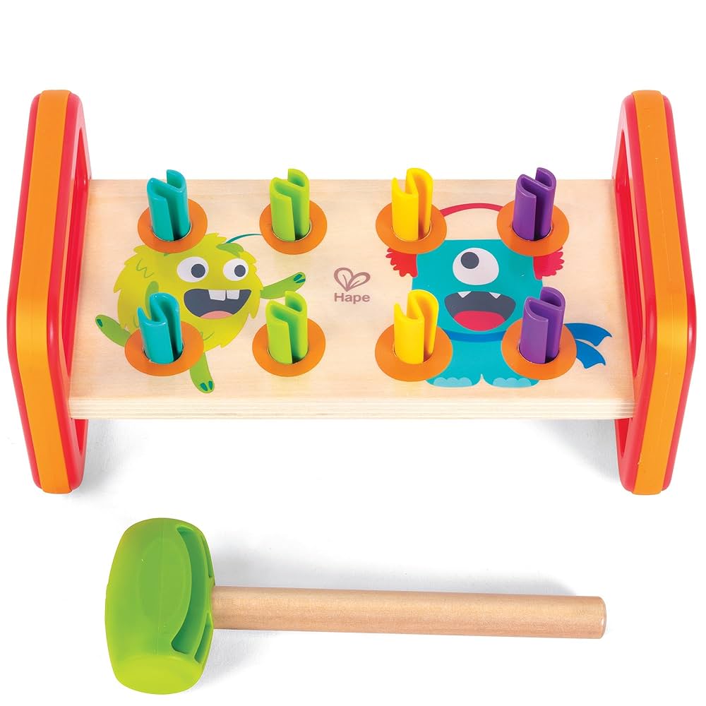 Hape Monster Match 'n' Smash Hammer Bench