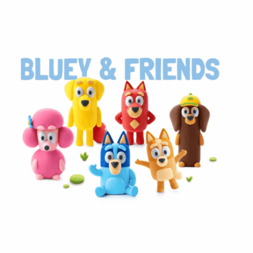 Hey Clay Bluey & Friends Set