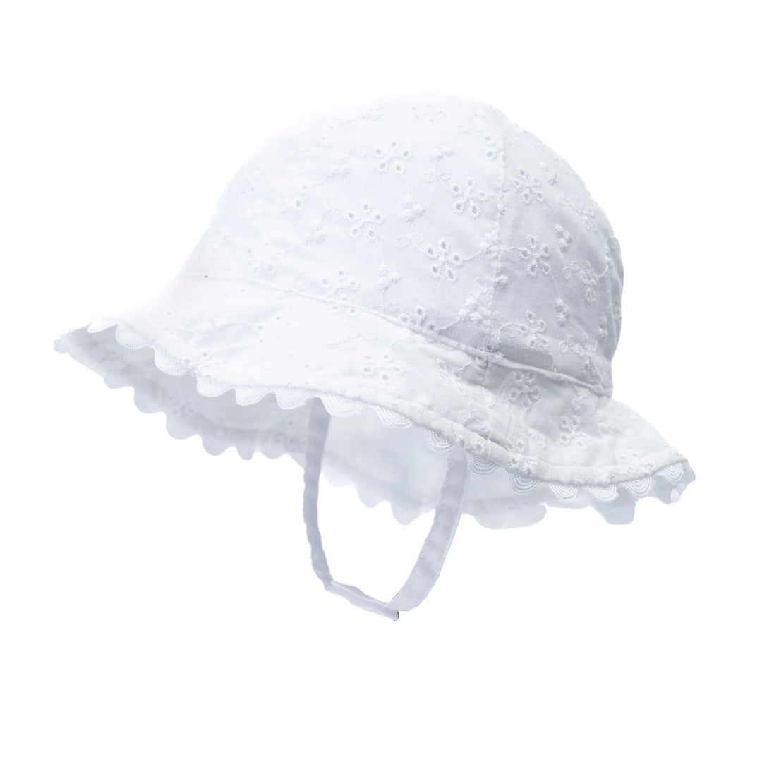 Hi Hop Broderie Sun Hat 3-4 years