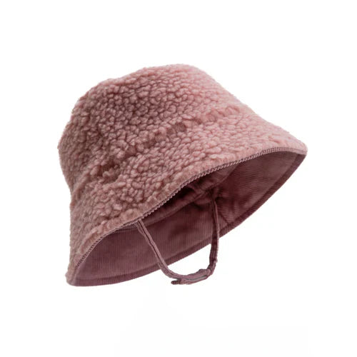 Hi Hop Winter Bucket Hat Pink/Lilac 3-4Y