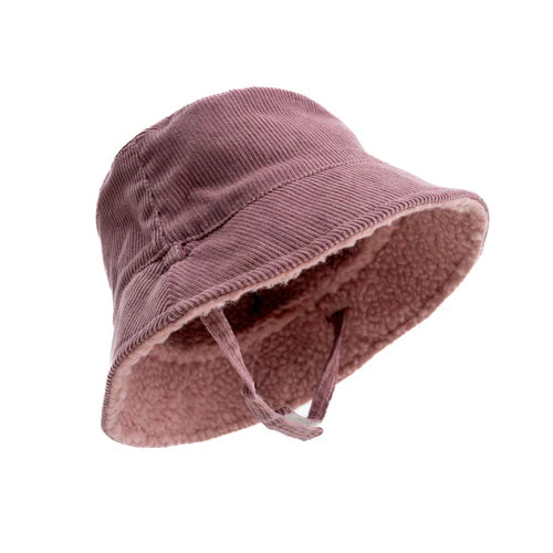 Hi Hop Winter Bucket Hat Pink/Lilac 3-4Y