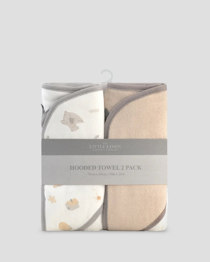 Hooded Towel 2pk teddy