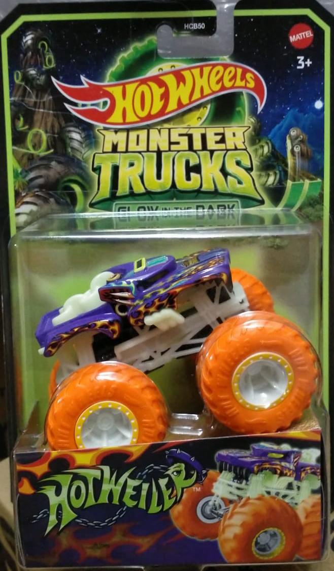 Hot Wheels Monster Trucks Glow In The Dark Hotweiler