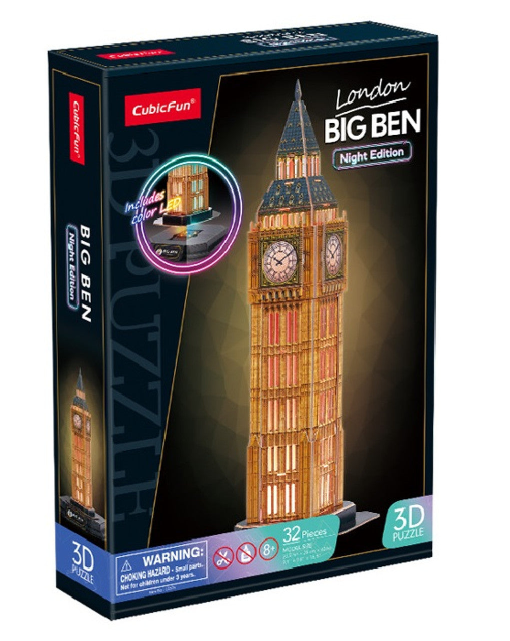 3D Puzzle Big Ben night edition led