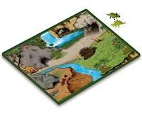 Dino mat with 2 dinosaurs