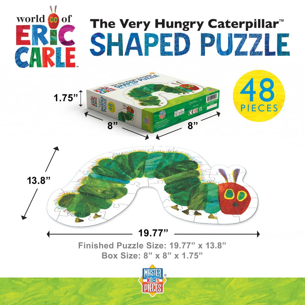 Giant Shaped Hungry Caterpillar Puzzle 60 piece