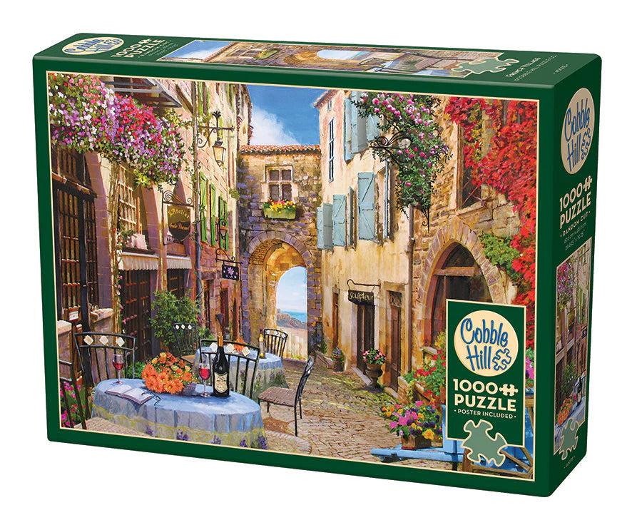 1000 Piece Puzzle French village - Cobble Hill