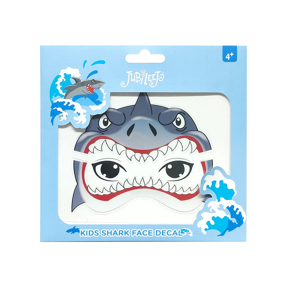 Kids shark face decal