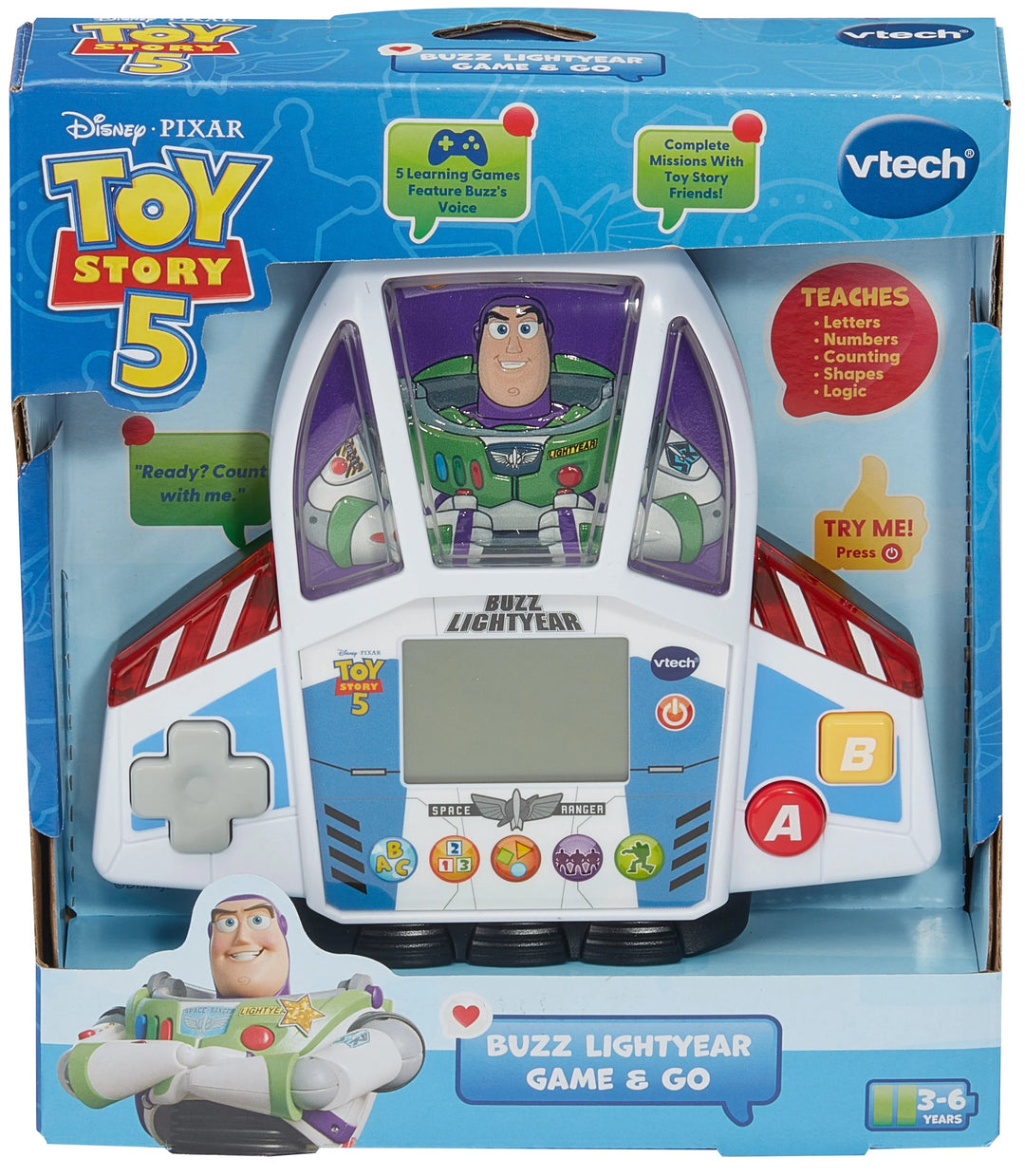 Vtech Toy Story 5 Buzz lightyear game and go