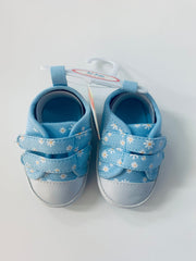 Hi Hop Daisy Plimsoll Sneaker Baby Blue 1-1.5YR