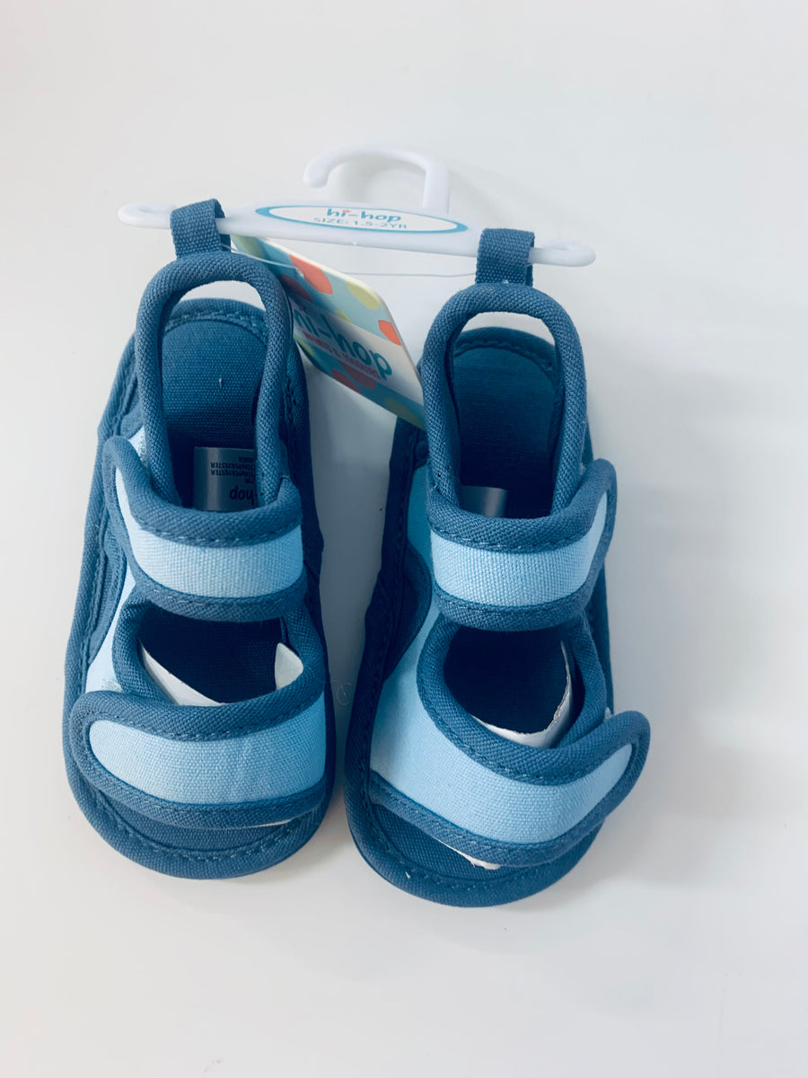 Hi Hop Two Strap Sandal Blue 3-6M