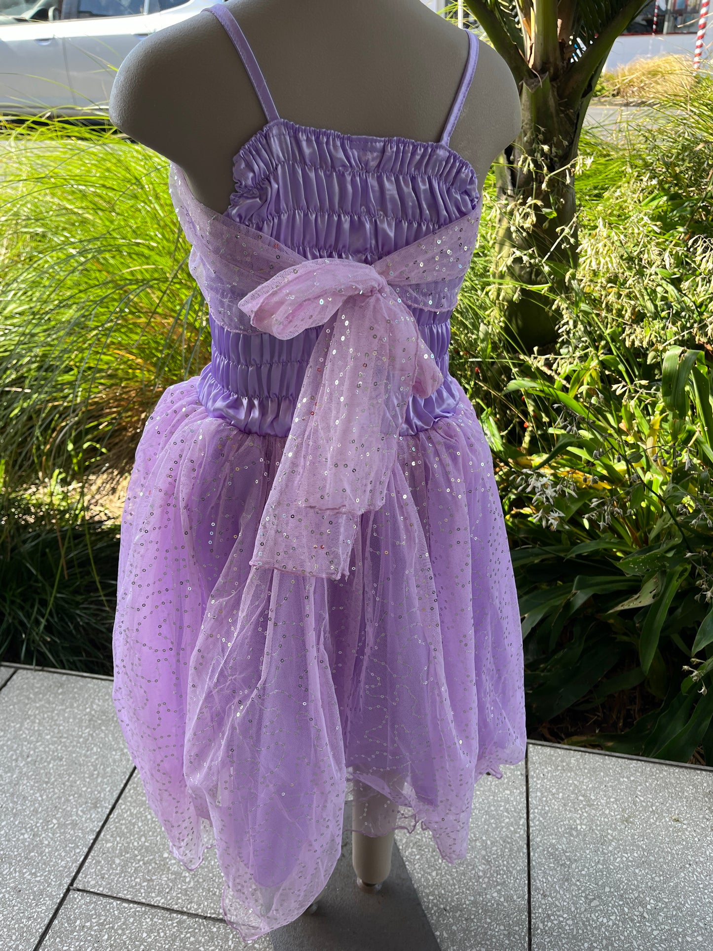 Lilac Glitter Dress Large