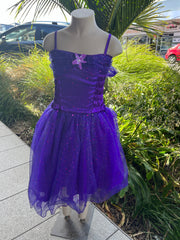 Purple dress glitter 