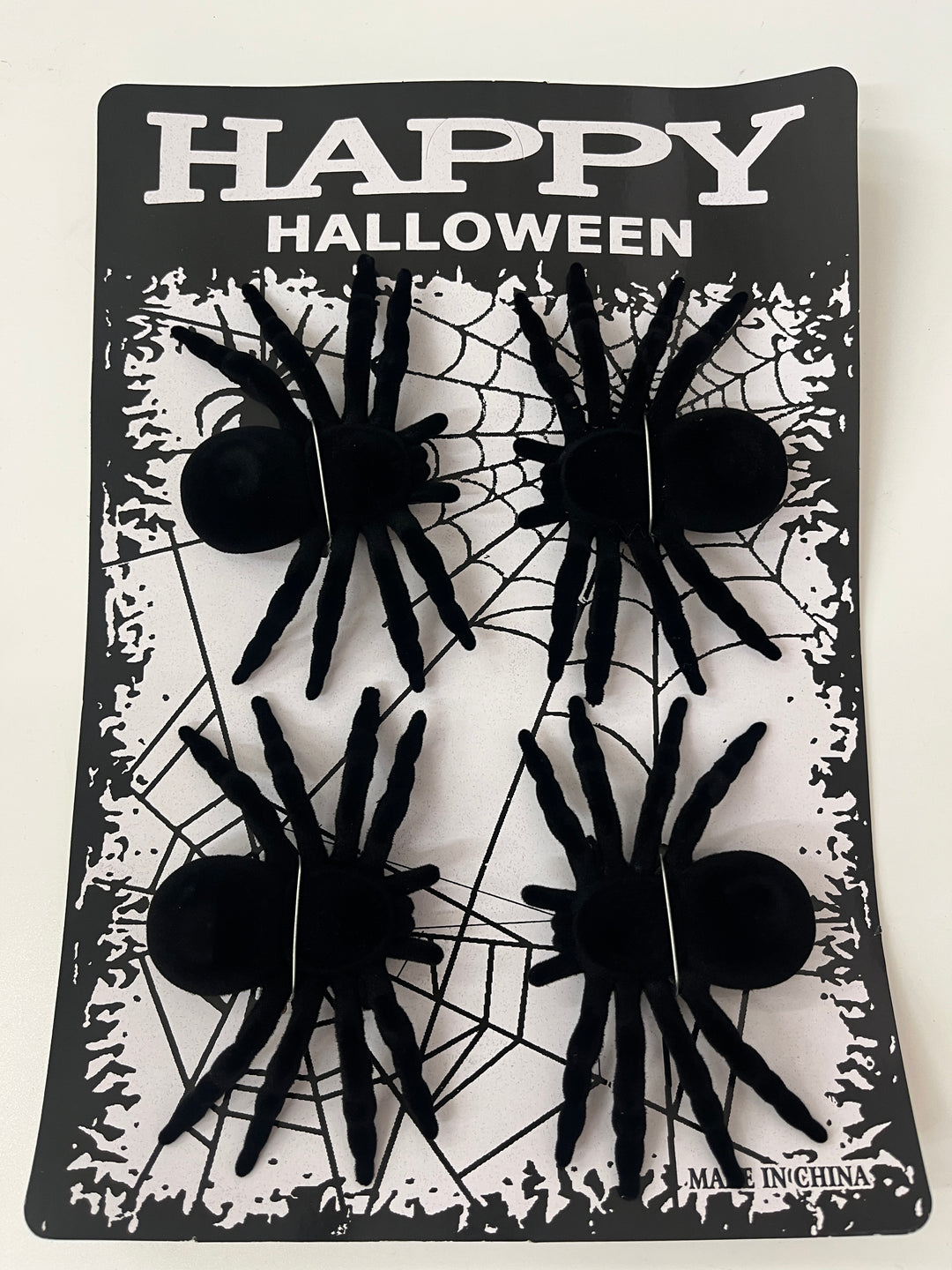 Halloween Spiders Black