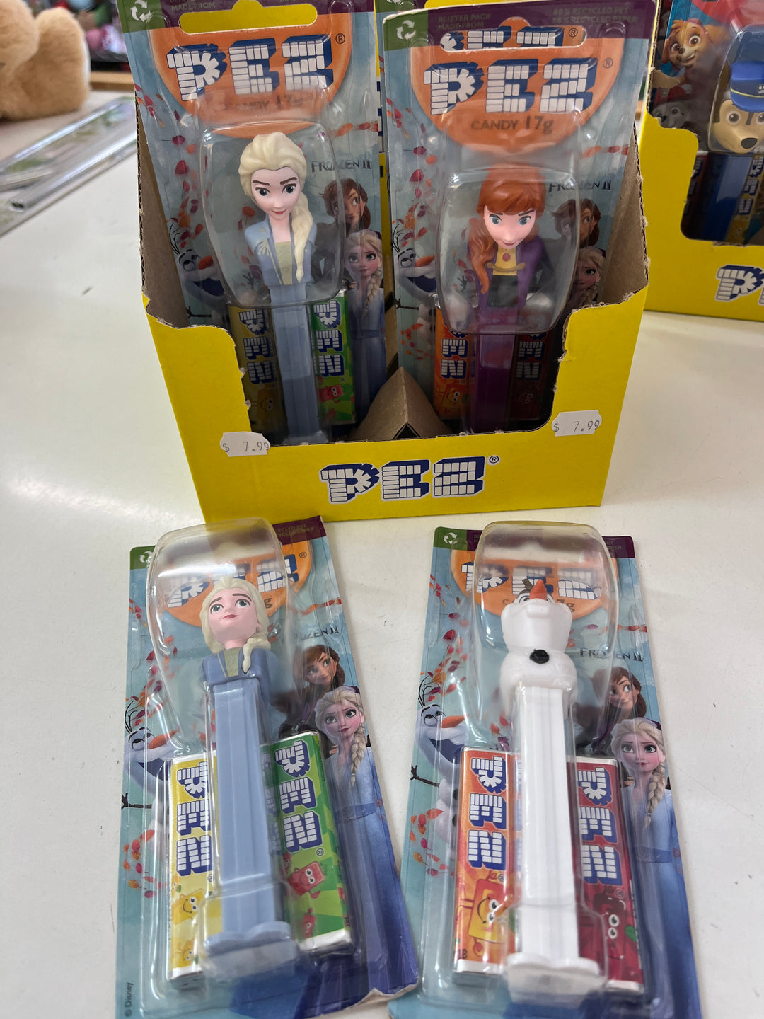 Frozen Pez candy dispenser 