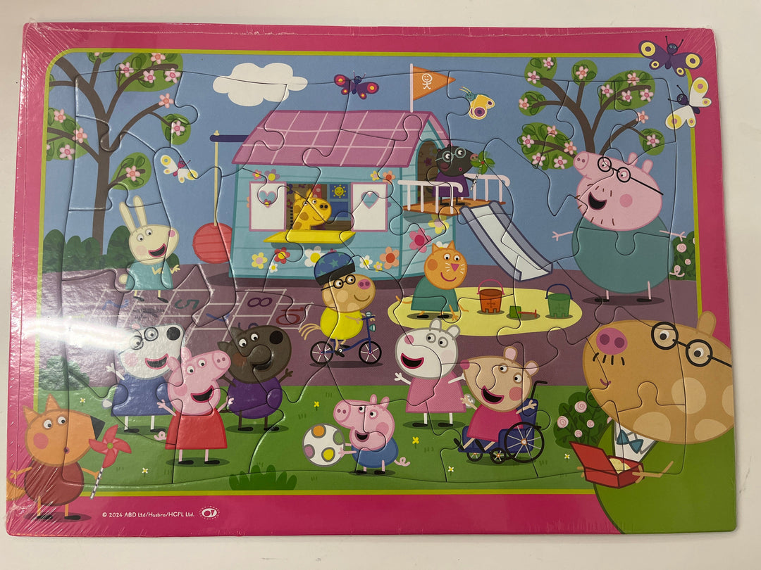 fun at the clubhouse peppa pig tray puzzle