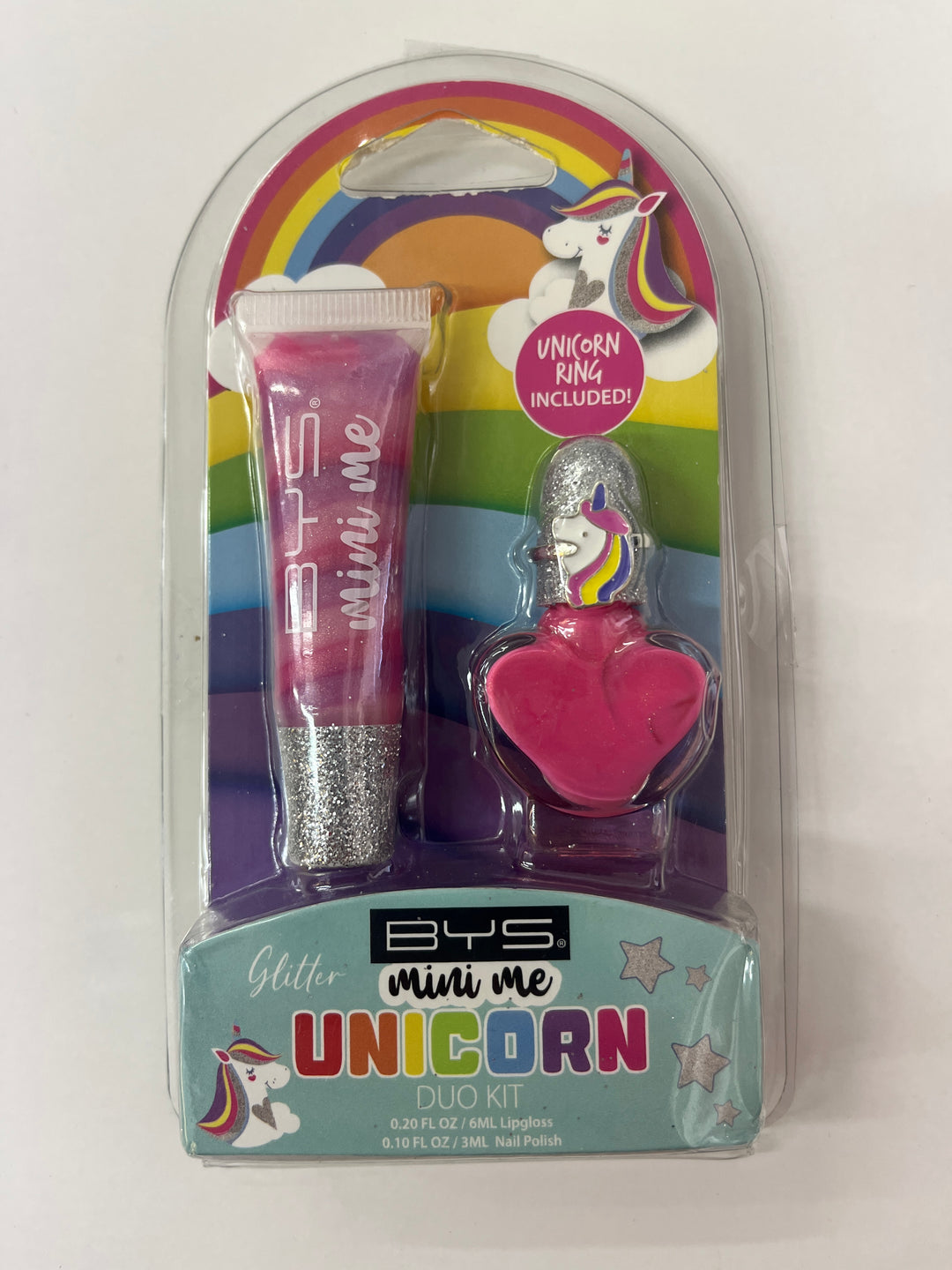 Bys unicorn lipgloss and nail polish