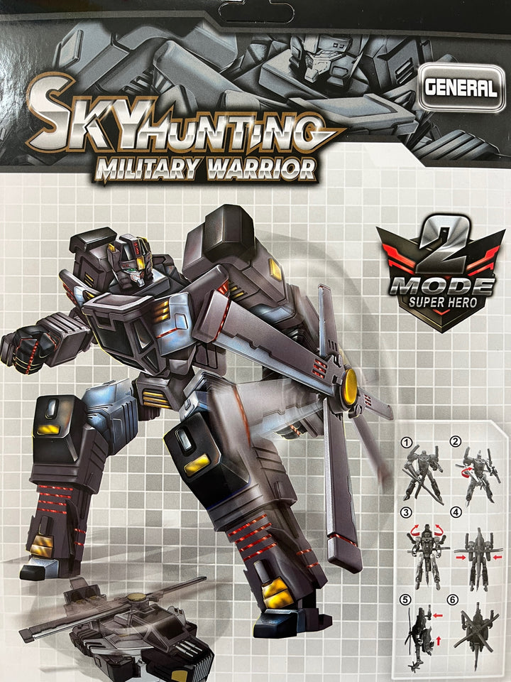 Transforming Robot Large SkyHunting Military Warrior