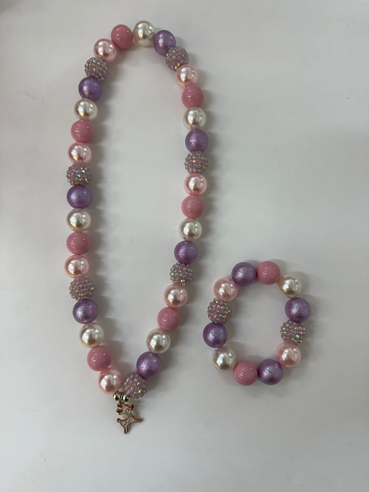 Reindeer Necklace and Bracelet