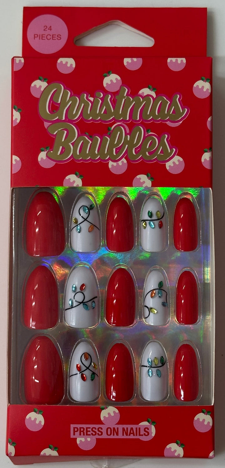 Sparkle All The Way - Christmas Press On Nails