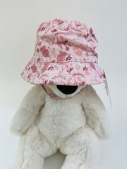 Hi Hop Bunny Reversible Pink/Multi Bucket Hat 3-6M