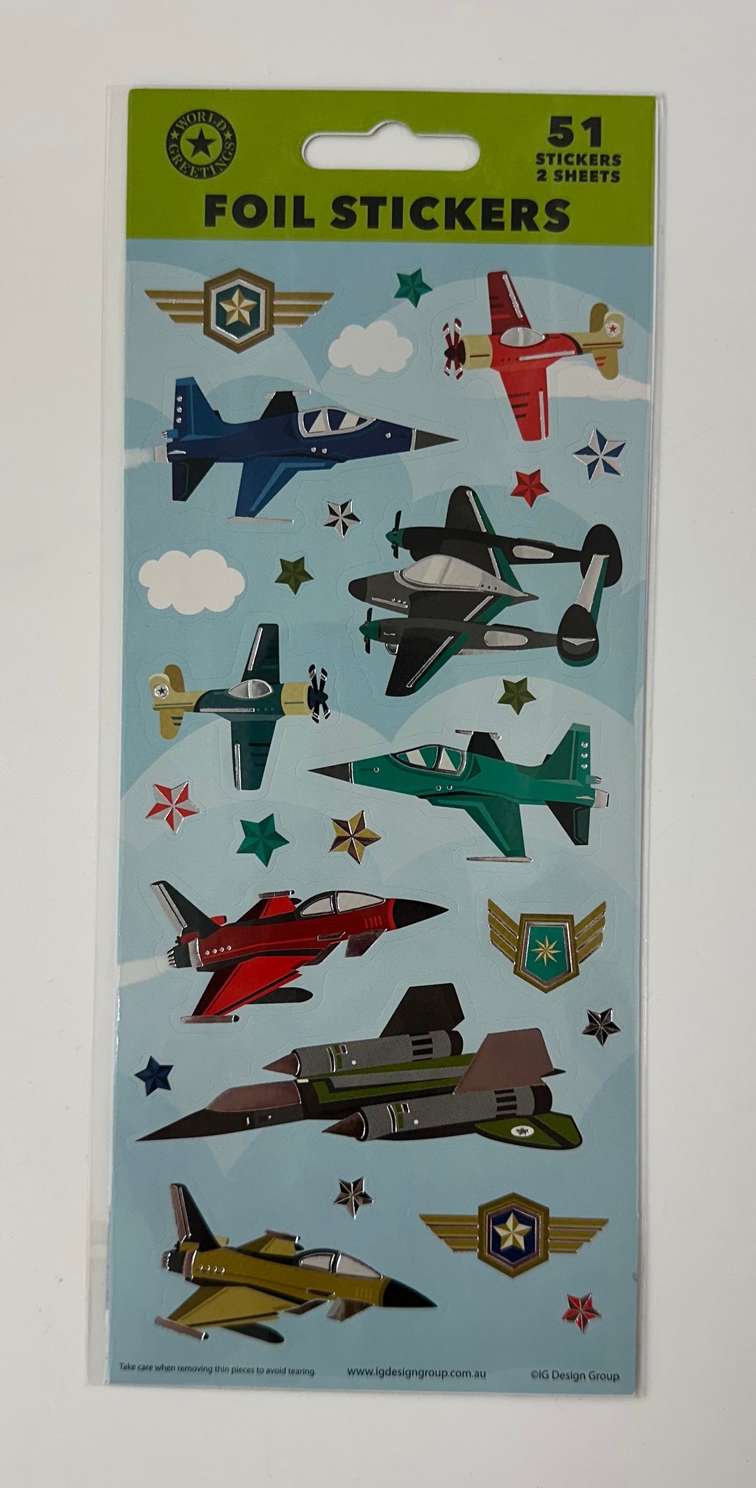 Airplane Foil Stickers