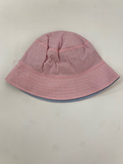 Chambray Reverse pink/blue Denim Bucket Hat