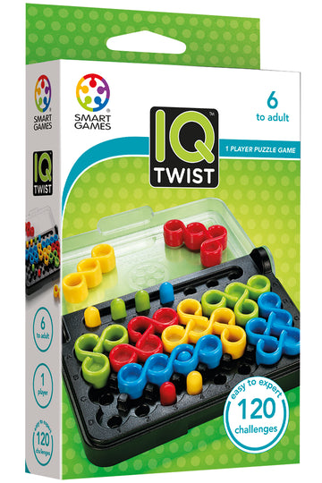 IQ twist puzzle game with green packaging 