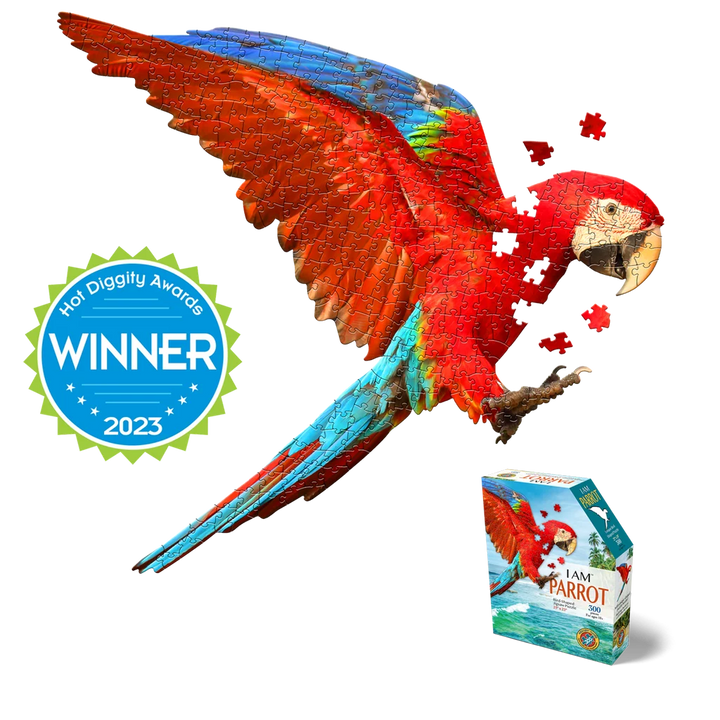 I am Parrot 300 parrot shaped piece - MaDD CaPP Puzzles