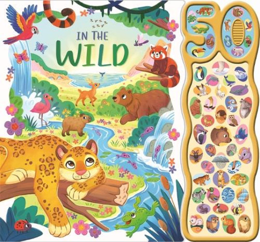 Board book with 50 wild animal sounds 