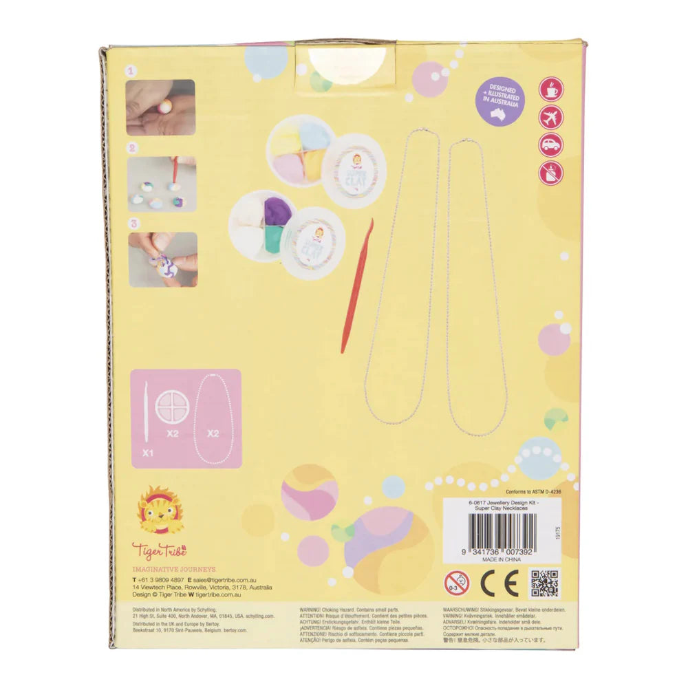 Tiger Tribes Jewellery Design Kit - Super Clay Necklaces
