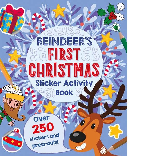 First Christmas Sticker Activity Book reindeer