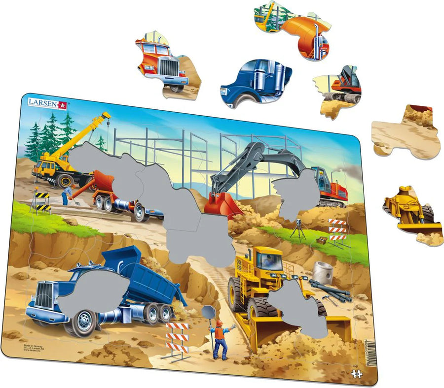 Larsen construction trucks puzzle