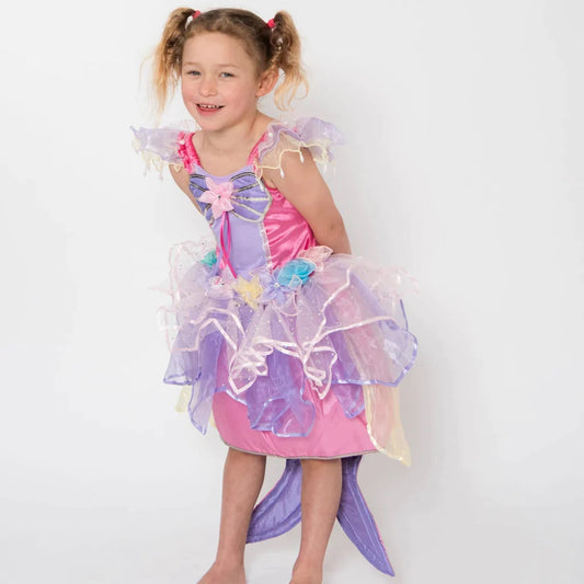 Bloom Mermaid Fairy Girls Dress Pastel