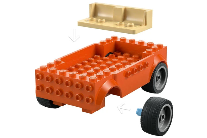 LEGO Bluey beach and family car