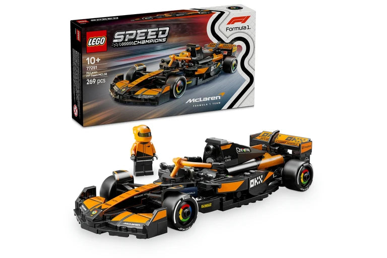 LEGO Speed Champions Formula 1 McLaren set with packaging on a white background