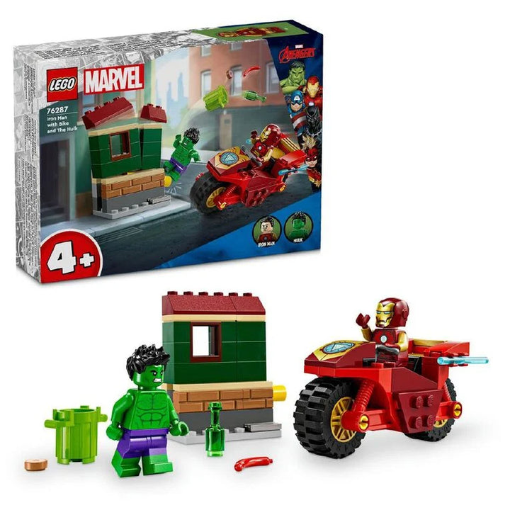 LEGO Super Heroes Marvel Iron Man with Bike and The Hulk 76287